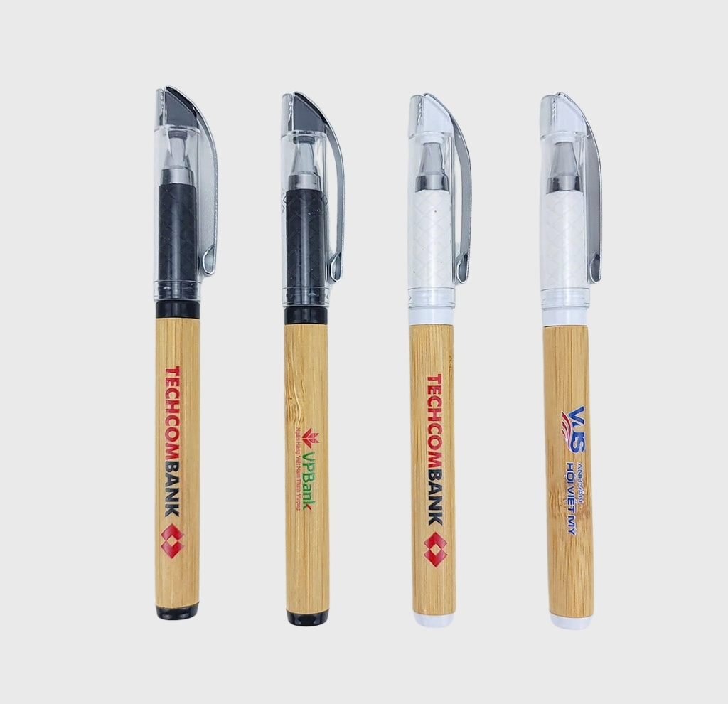 quà tặng eco là gì - Bút Bi Tre BP6116 - Mực Gel In Logo Theo Yêu Cầu 1