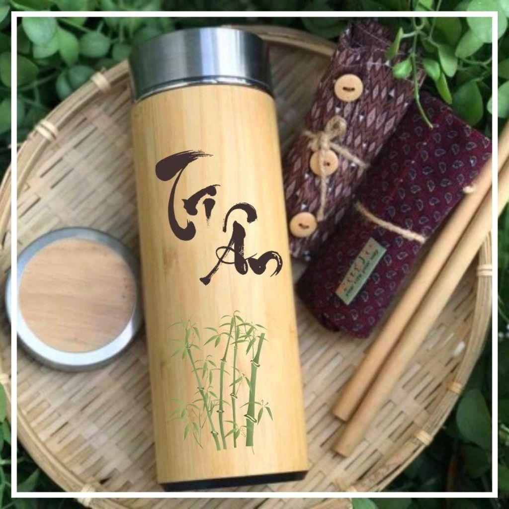 bình giữ nhiệt tre - quà tặng eco doanh nghiệp